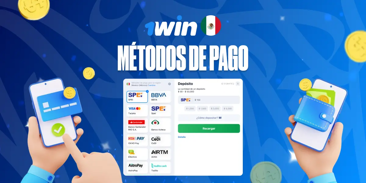 Secure deposit and withdrawal options at 1win Accepted payment methods at 1win Mexico