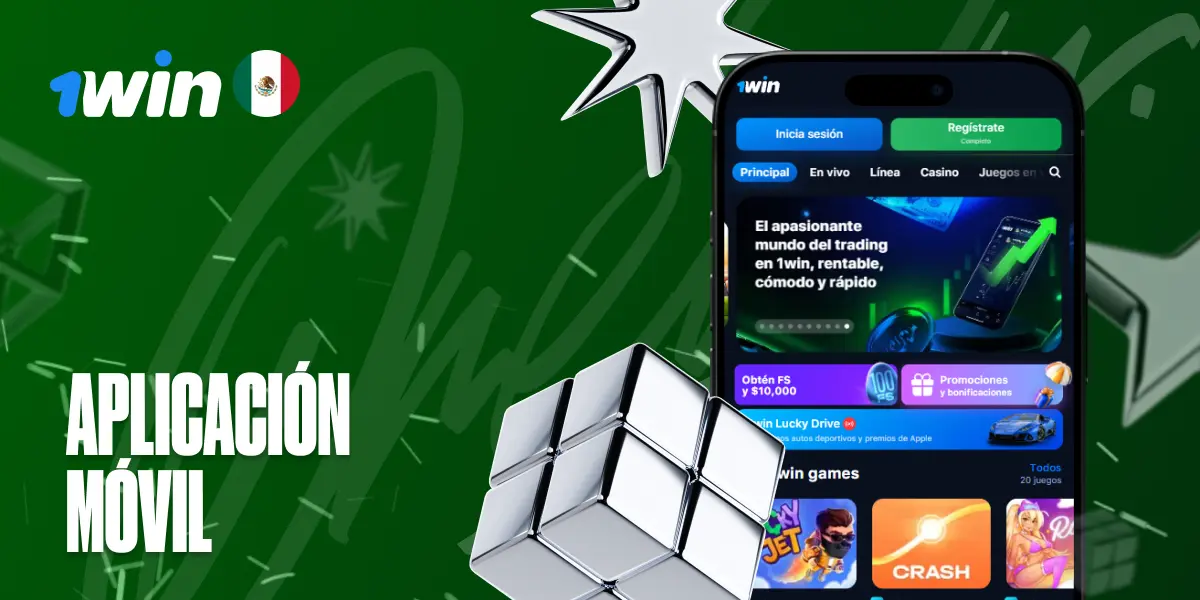 Aplicación móvil de 1win México para apuestas y casino